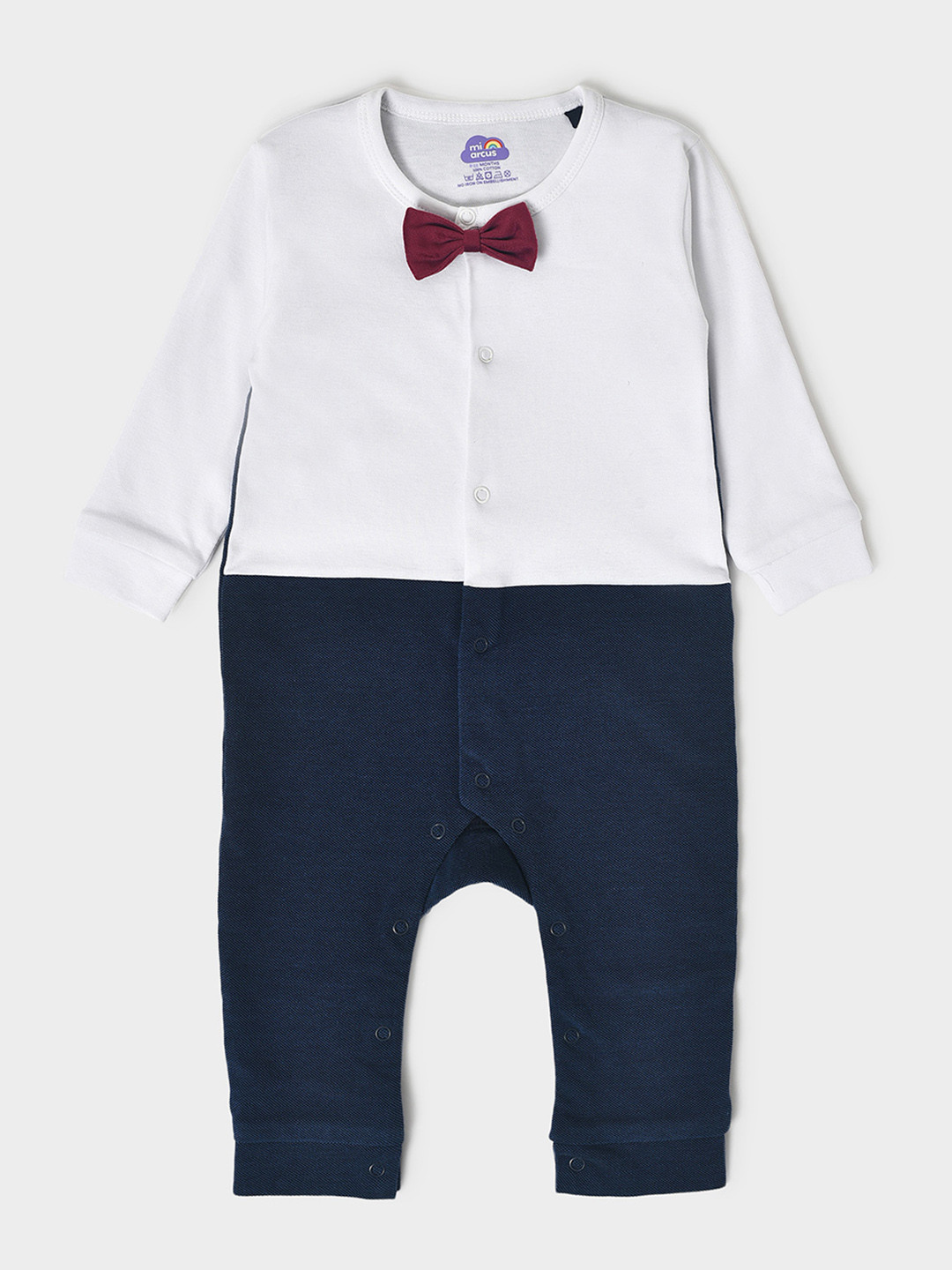 MiArcus Infants Kids Colourblocked Rompers
