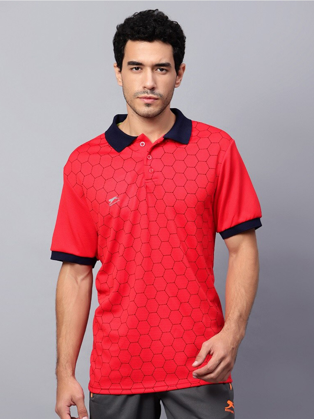 Shiv Naresh Graphic Printed Polo Collar Casual T-shirt