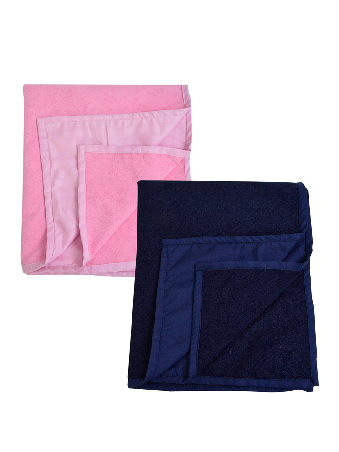 Adbeni Pink & Blue Kids 2 Pieces 210 GMS Waterproof Mattress Protectors