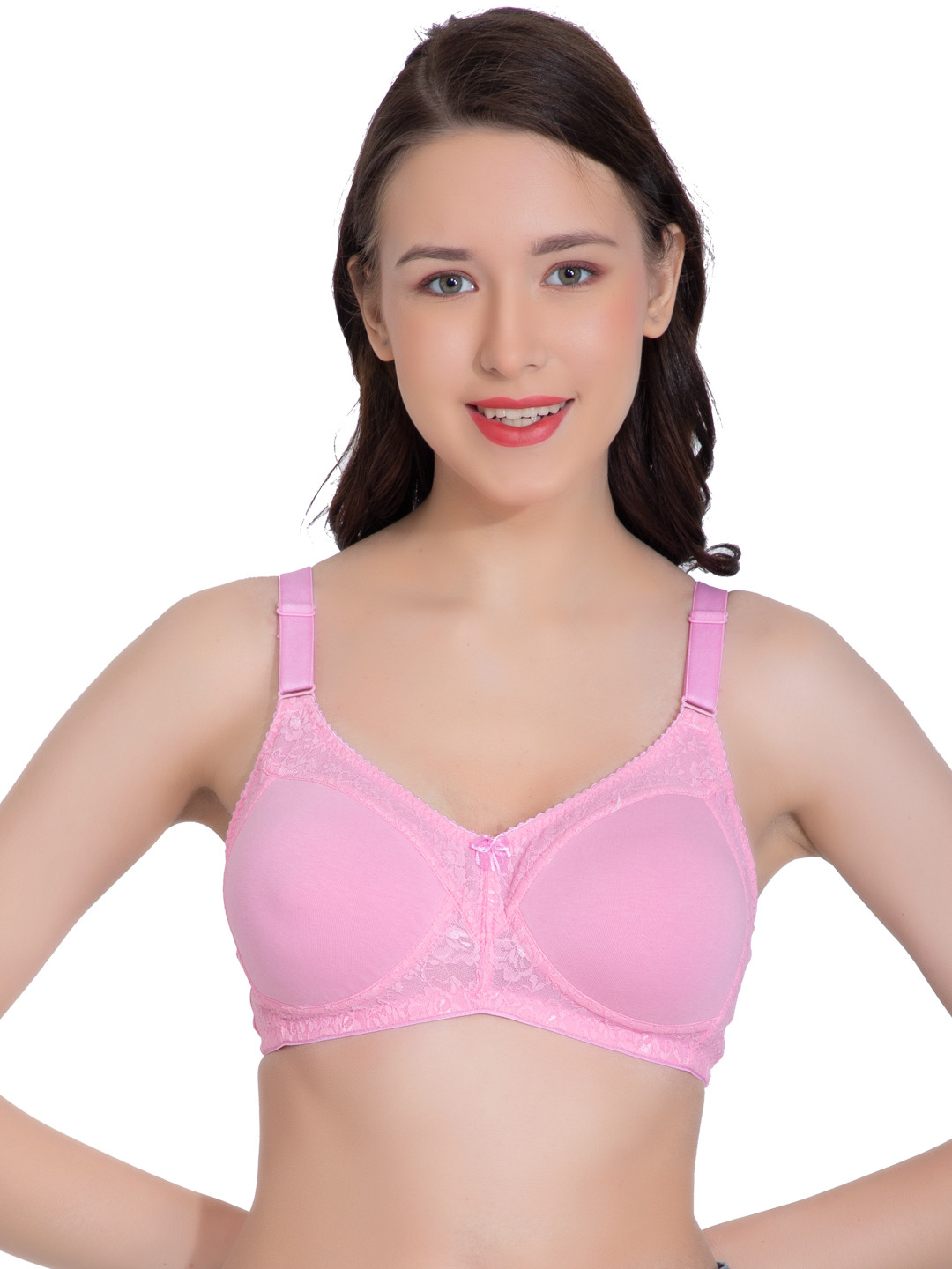 LACYLUXE Floral Lace Full Coverage Lightly Padded Minimizer Bra With All Day Comfort