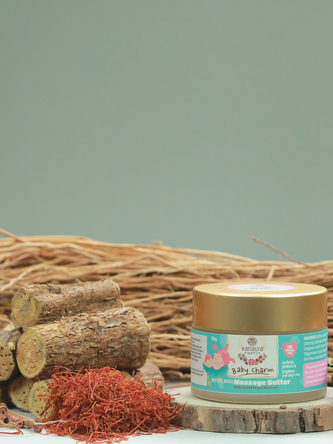 vanaura organics Baby Charm Before Bath Massage Butter - 50g