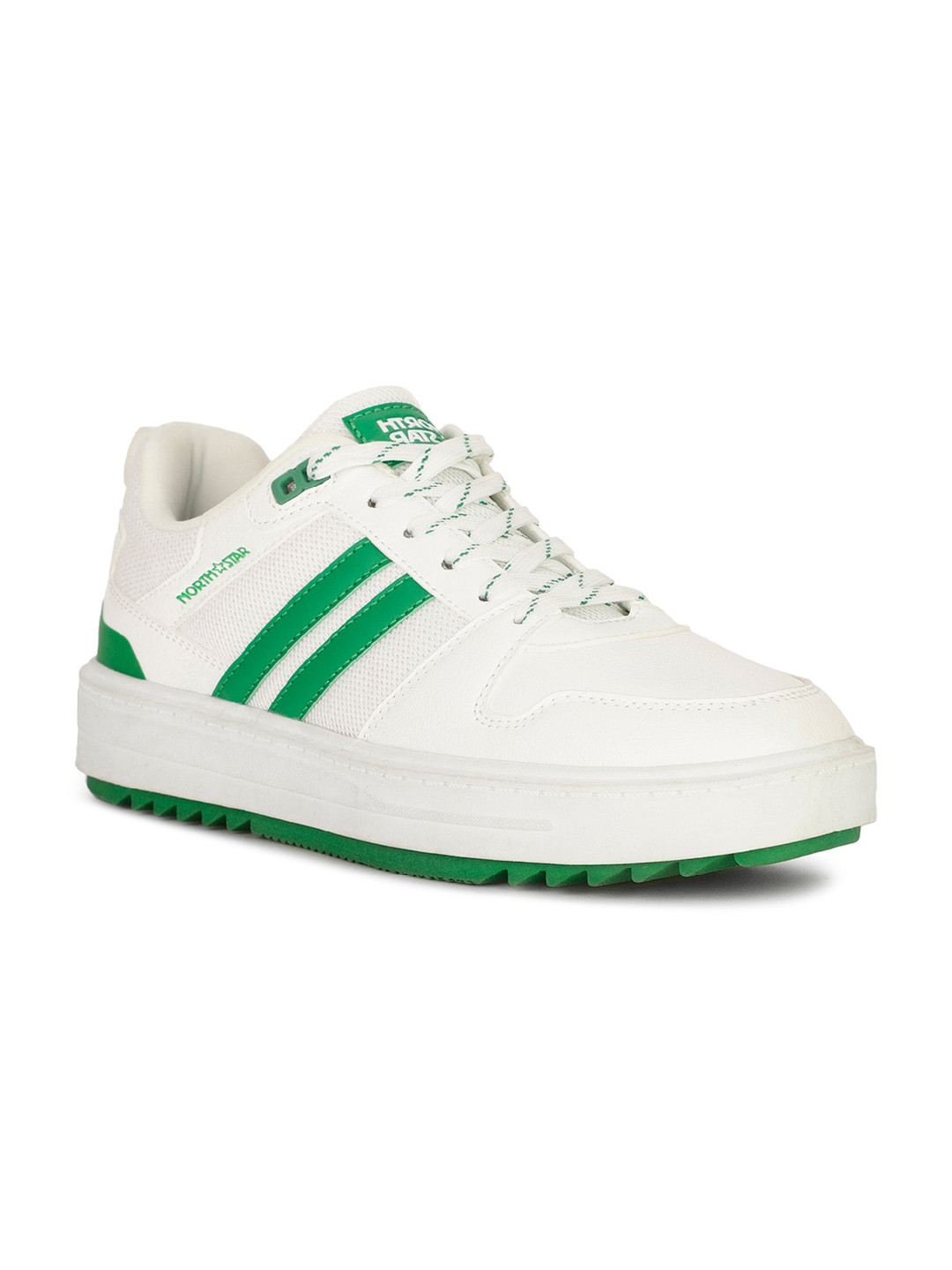 North Star Men Striped Lace-Up Sneakers