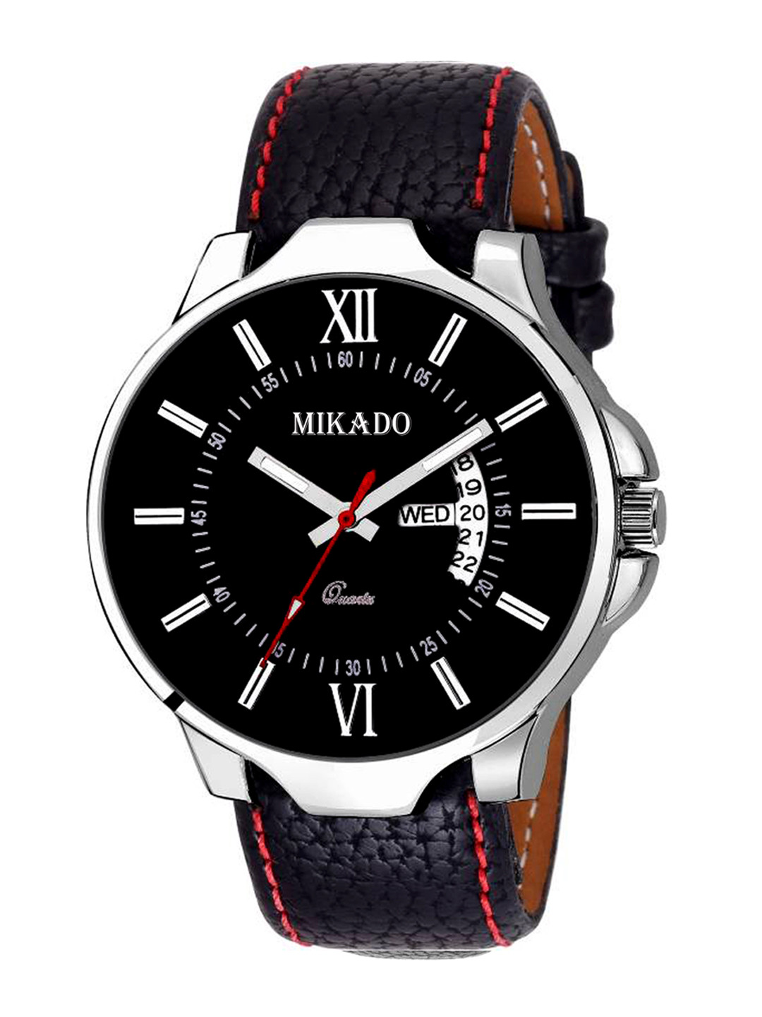 Mikado Men Black Analogue Watch MK 2024 DD