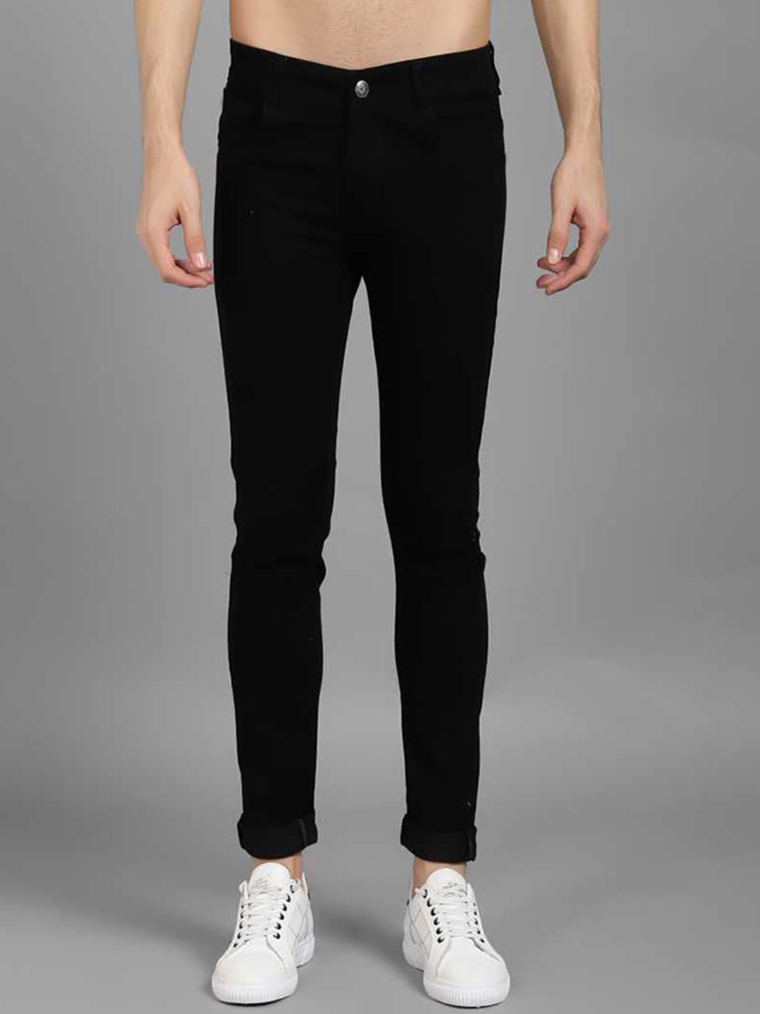 Xee Men Jean Mid-Rise Clean Look Tear Resistant Fabric Cotton Jeans