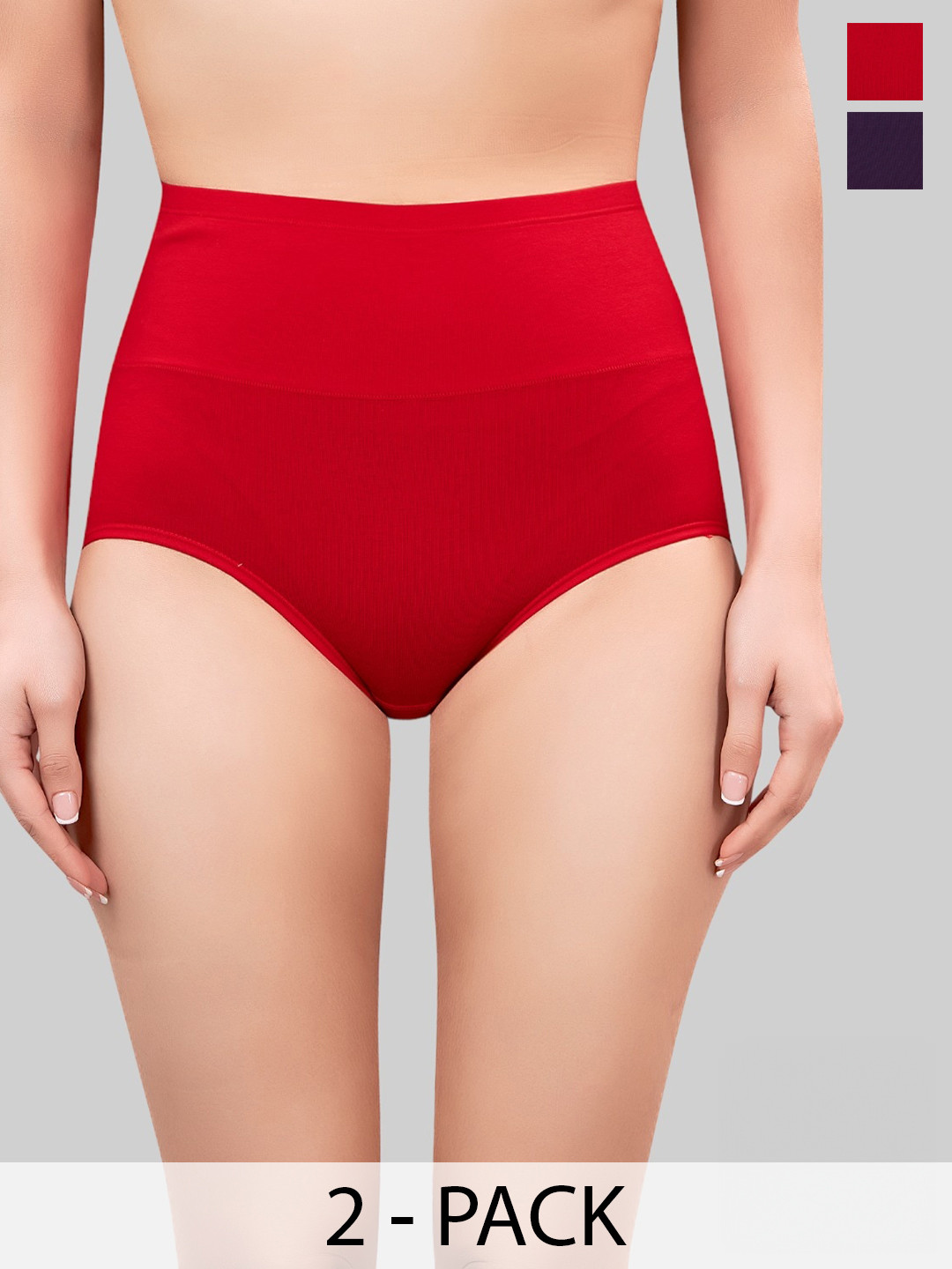 PLUMBURY Pack Of 2 Tummy Control Shapewear