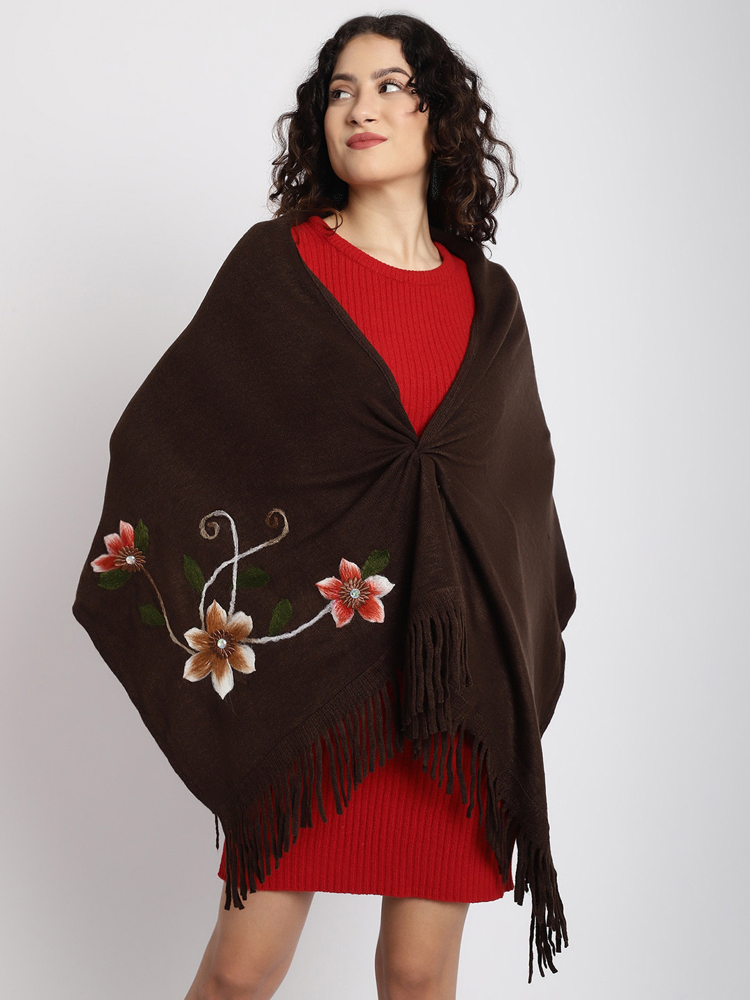 ELLIS Embroidered Acrylic Muffler