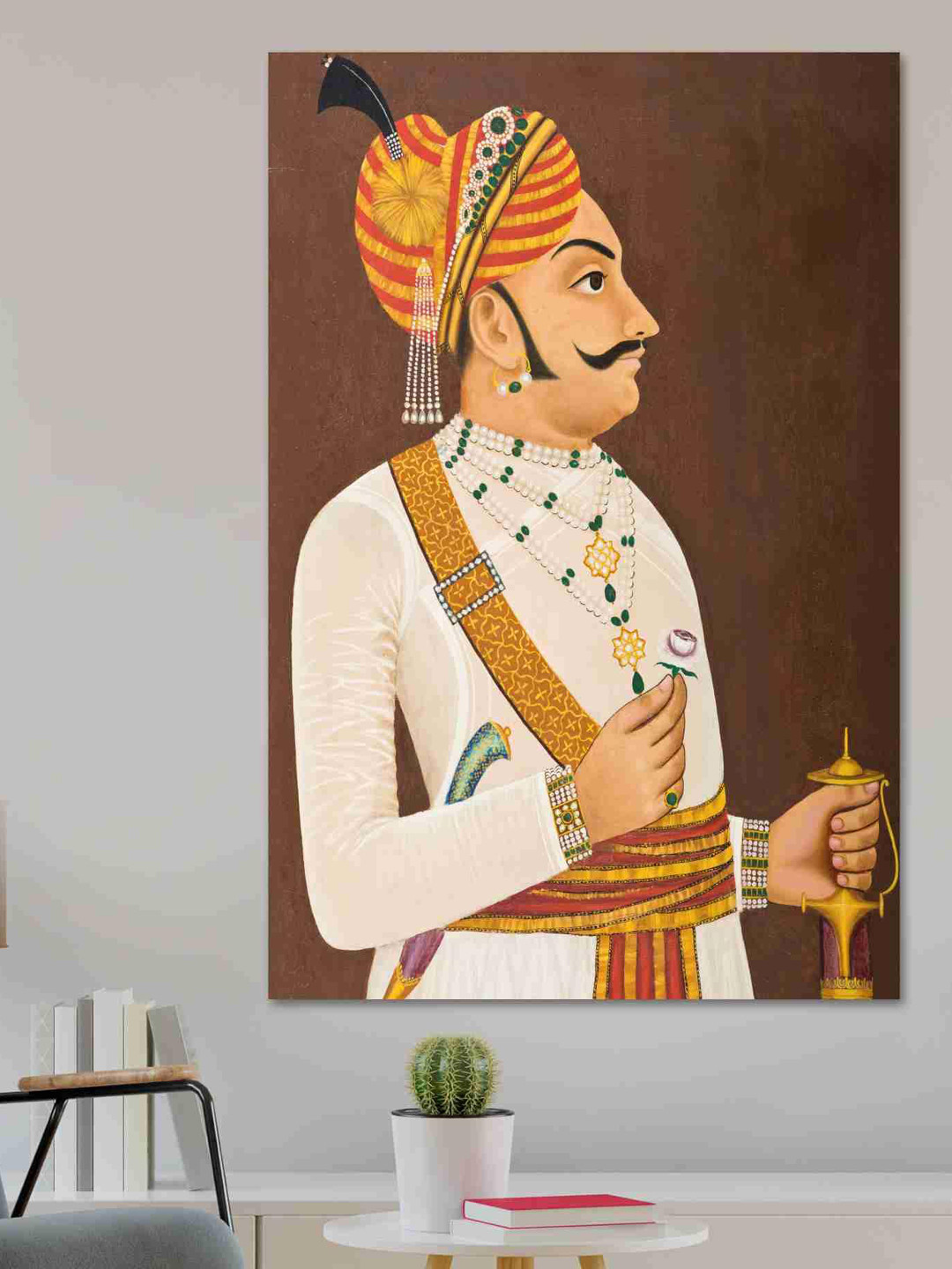 SAF Multicoloured Traditional Art Sparkle Coated Unframed Wall Art