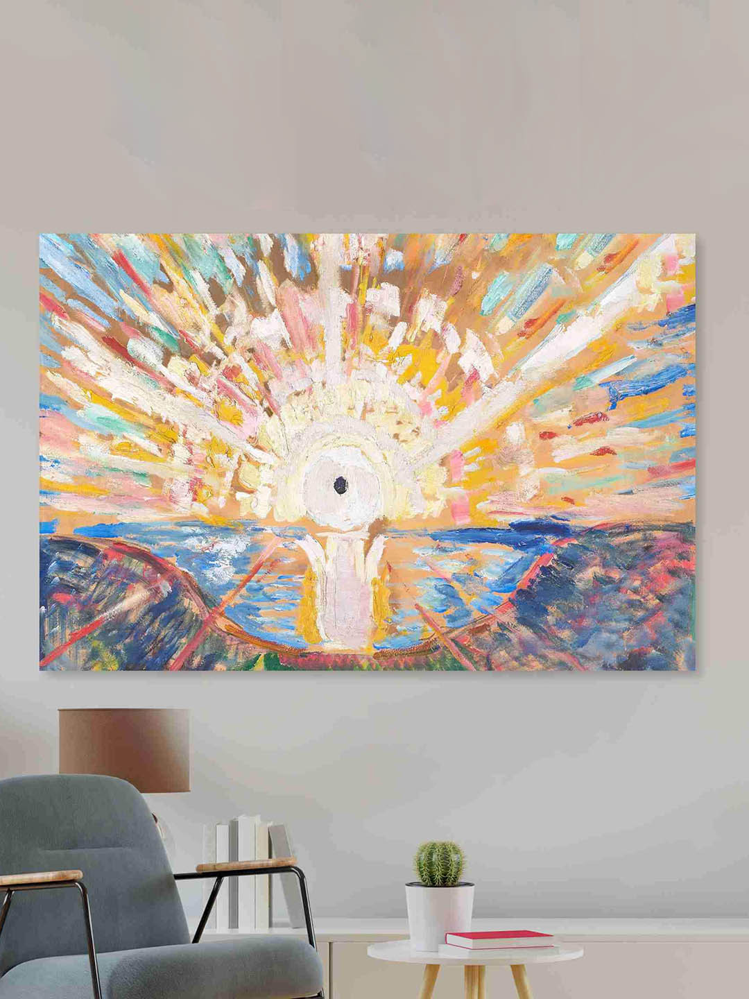 SAF Paper Wall Rectangle Paintings Wall Art -36 x 24In