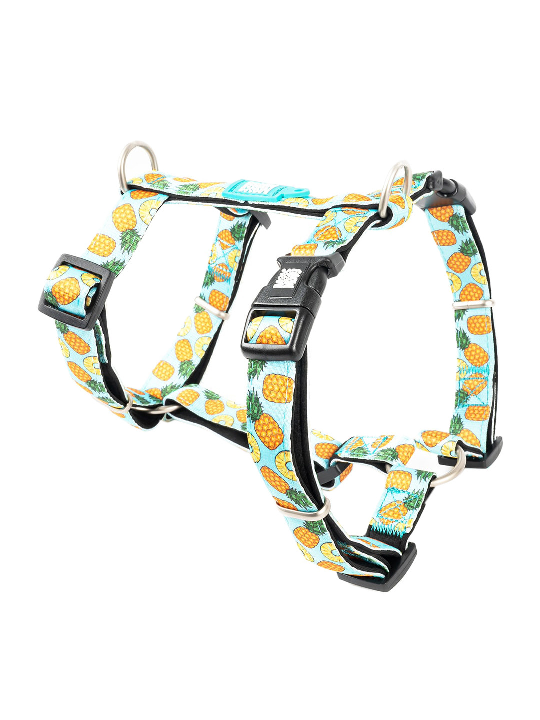 Max & Molly Blue Sweet Pineapple Printed Pet H-Harness