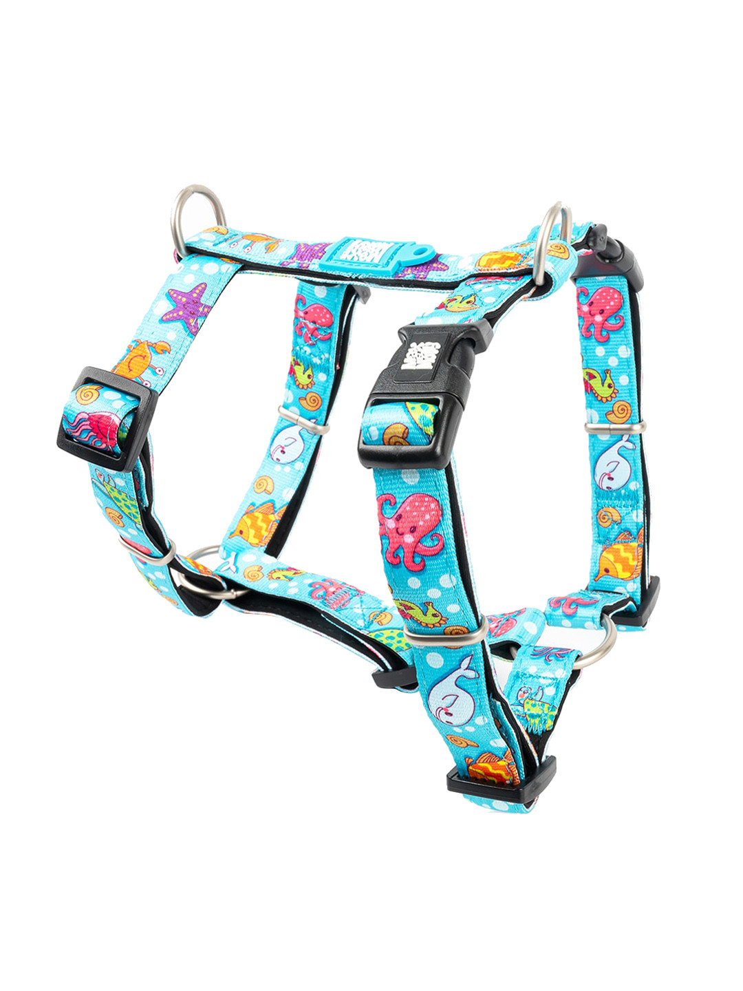 Max & Molly Blue Ocean Printed Training Pet H-Harness