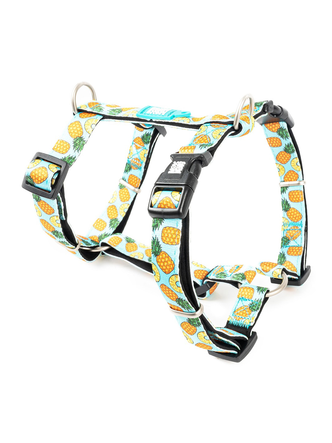 Max & Molly Sweet Pineapple Printed Pet H-Harness
