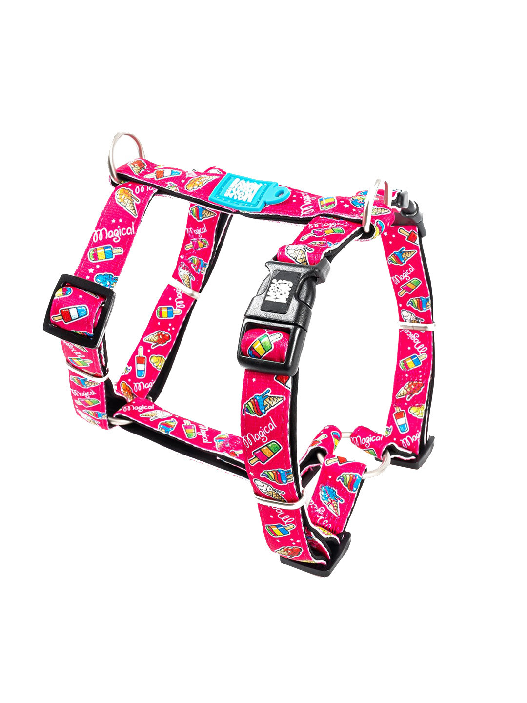 Max & Molly Pink & Blue Magical Printed Training Pet H-Harness