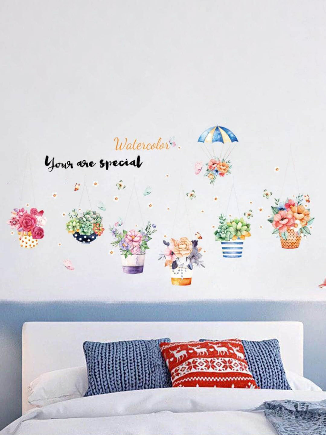 Jaamso Royals White Printed Wall Sticker