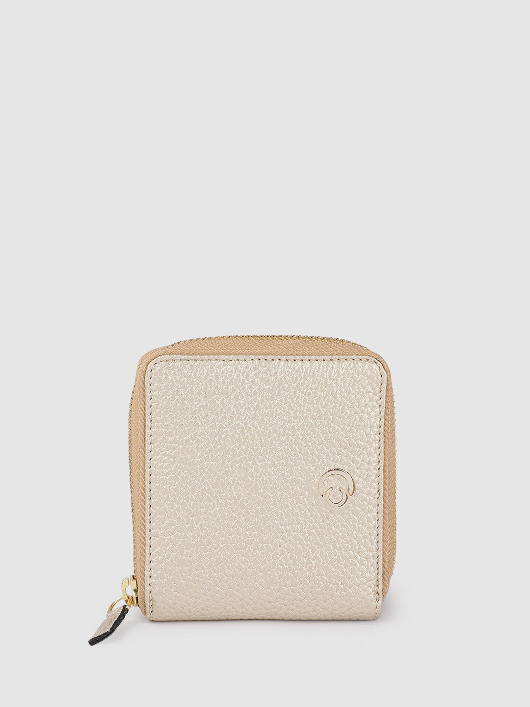 Caprese Amelia Women Gold Small Wallet