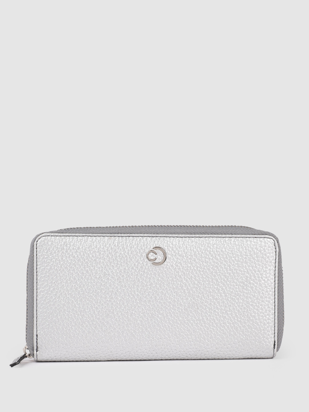 Caprese Amelia Women Silver Large Wallet