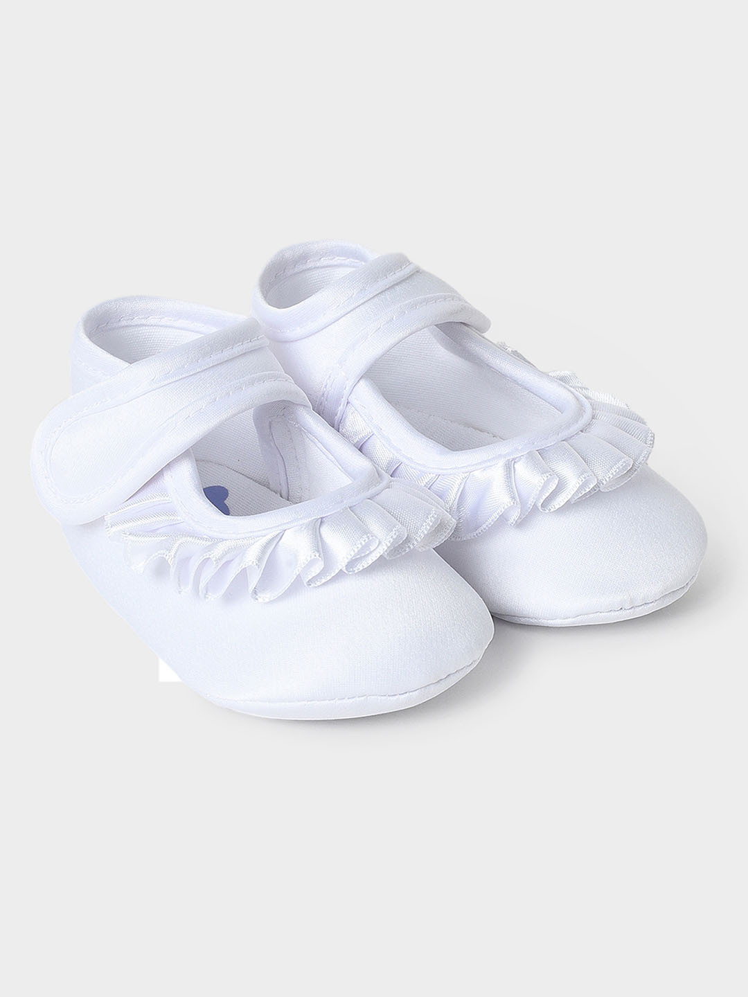 MiArcus Infants Girls Cotton Booties With Velcro Closure