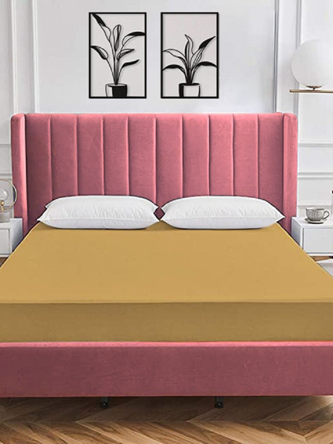 Wakeup India Brown Water Resistant Terry Cotton Large Mattress Protector