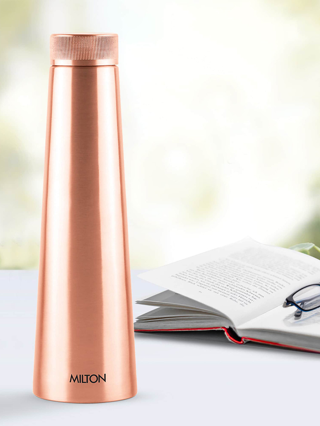 Milton Copper Delight 750 Copper Toned Lacquer Coating Water Bottle 770 ml