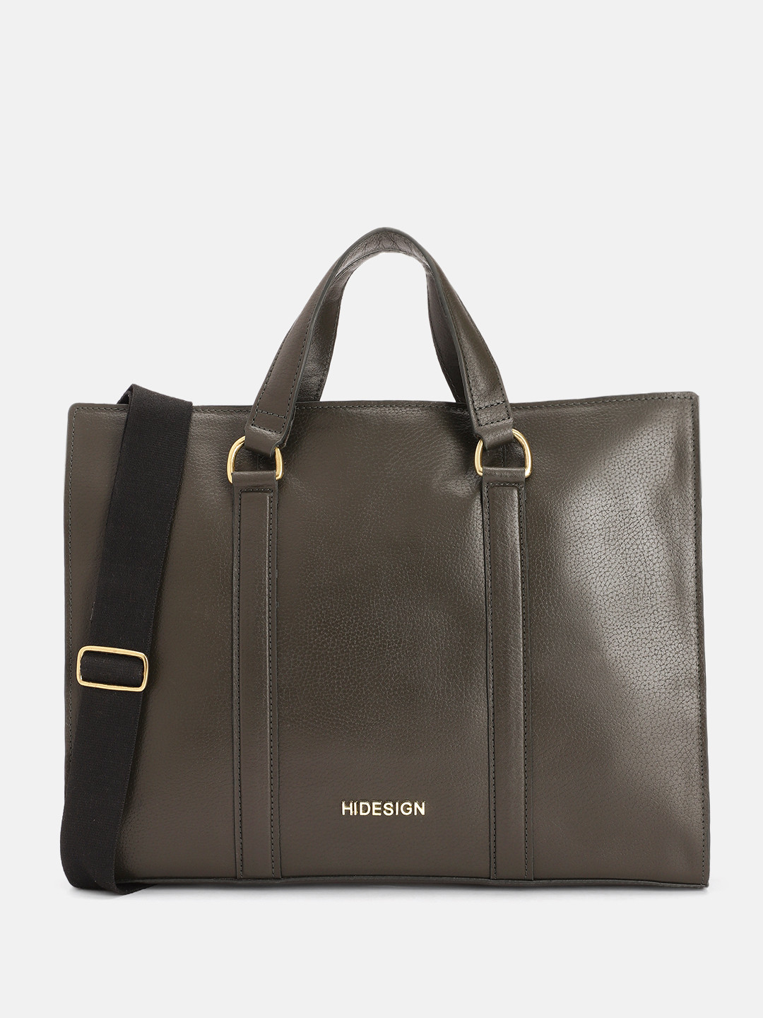 Hidesign Men Solid Insead Leather Laptop Bag