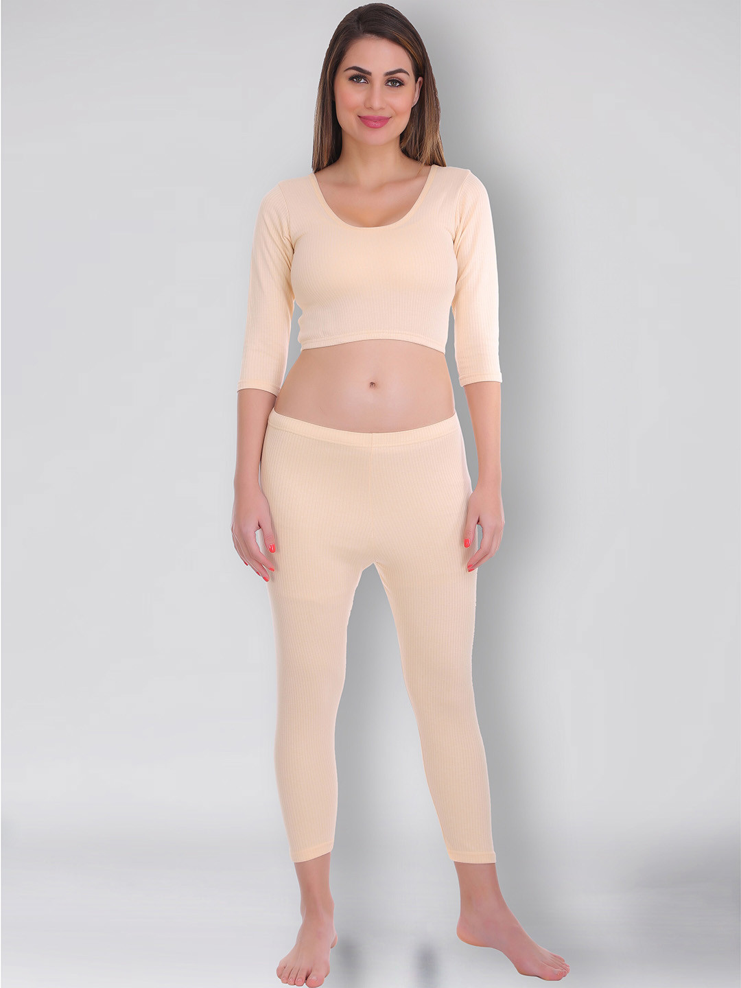 SELFCARE Round Neck Thermal Set
