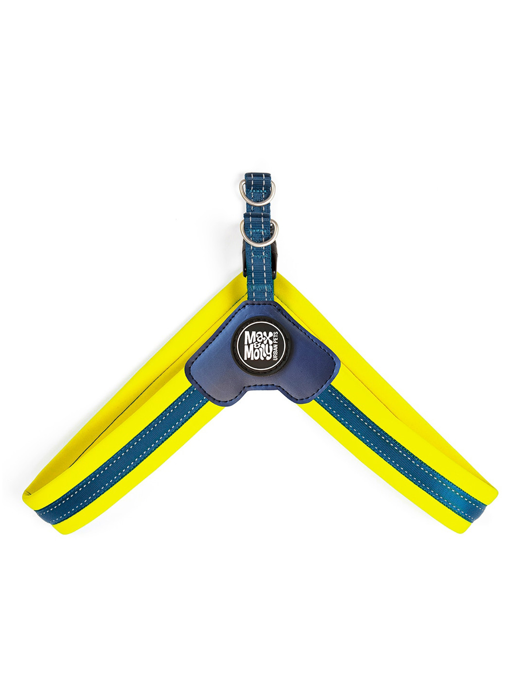 Max & Molly Yellow & Blue Training Q-Fit Dog Harness
