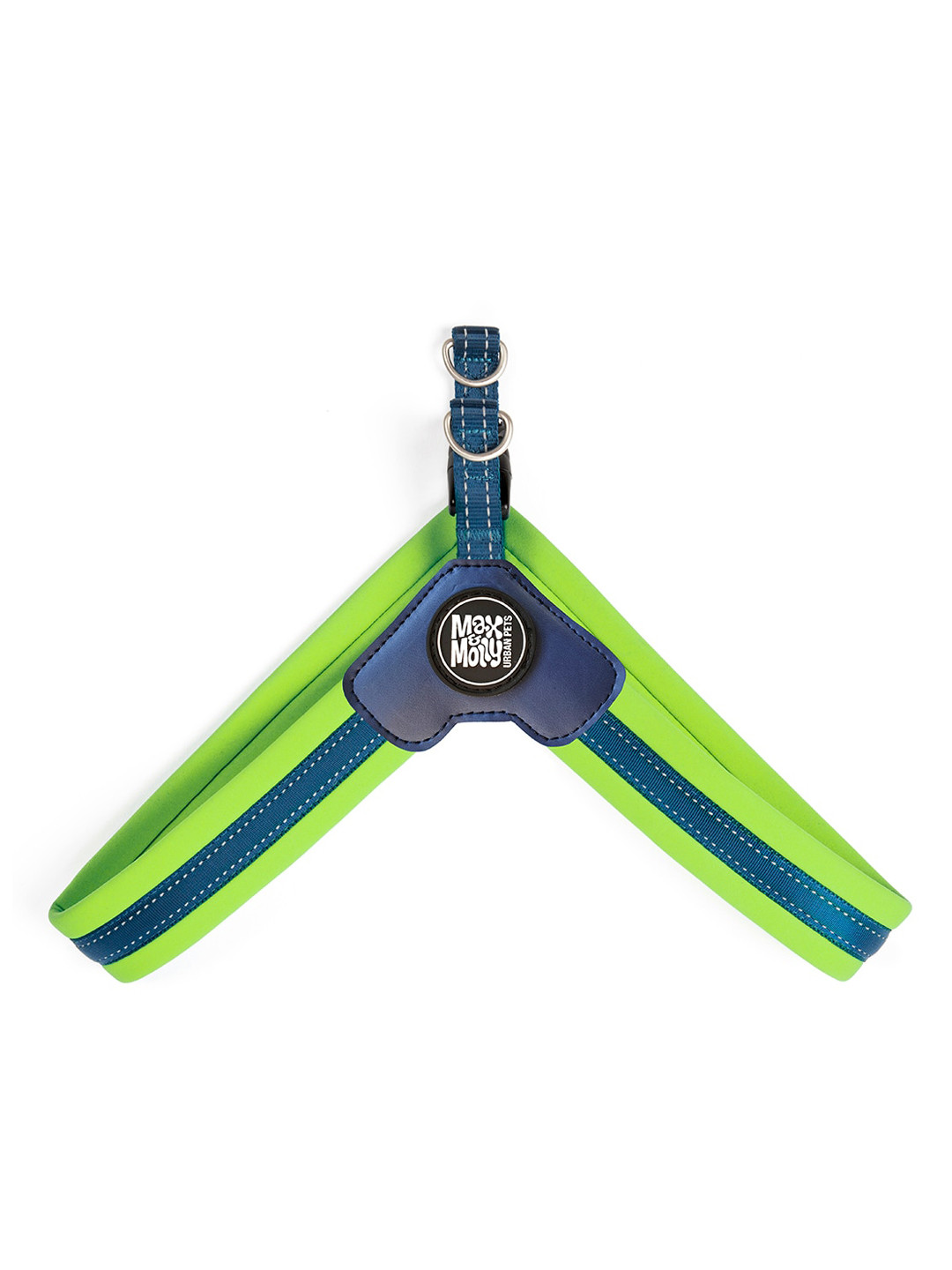 Max & Molly Green & Blue Training Q-Fit Dog Harness