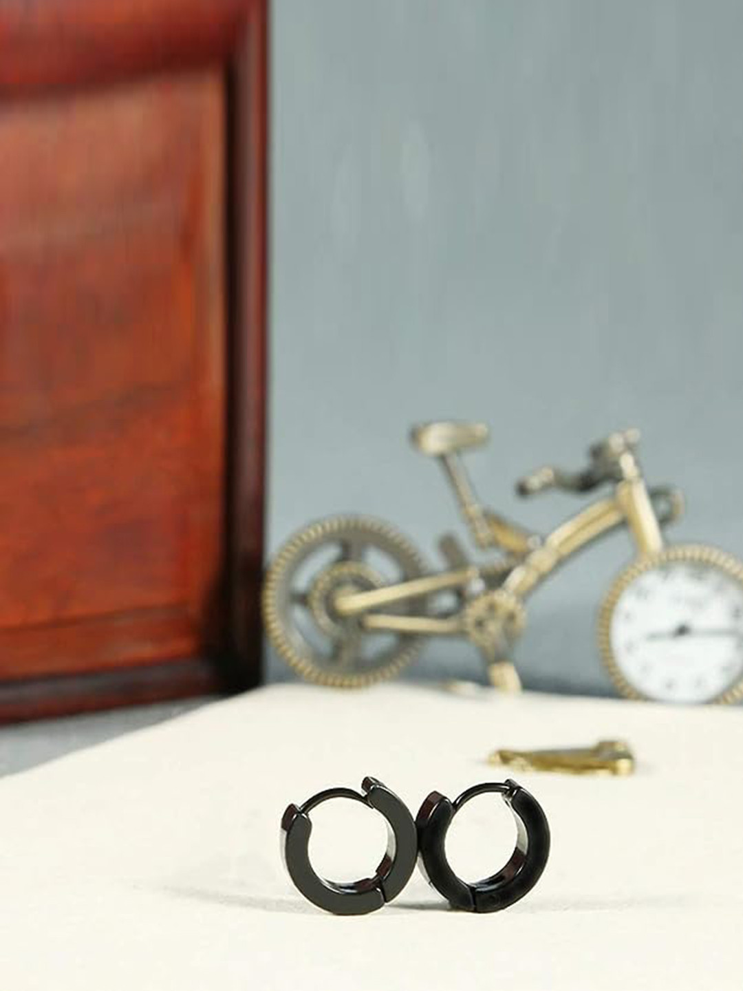 KARISHMA KREATIONS Set Of 2 Stainless Steel Stud & Hoop Earrings