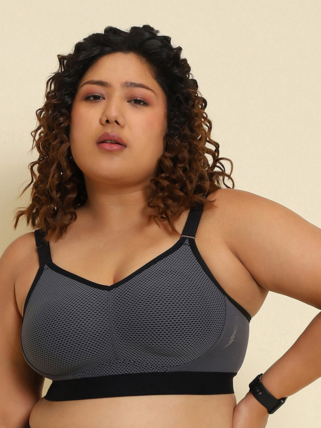 Van Heusen Medium Coverage Anti Bacterial Moisture Wicking Sports Bra