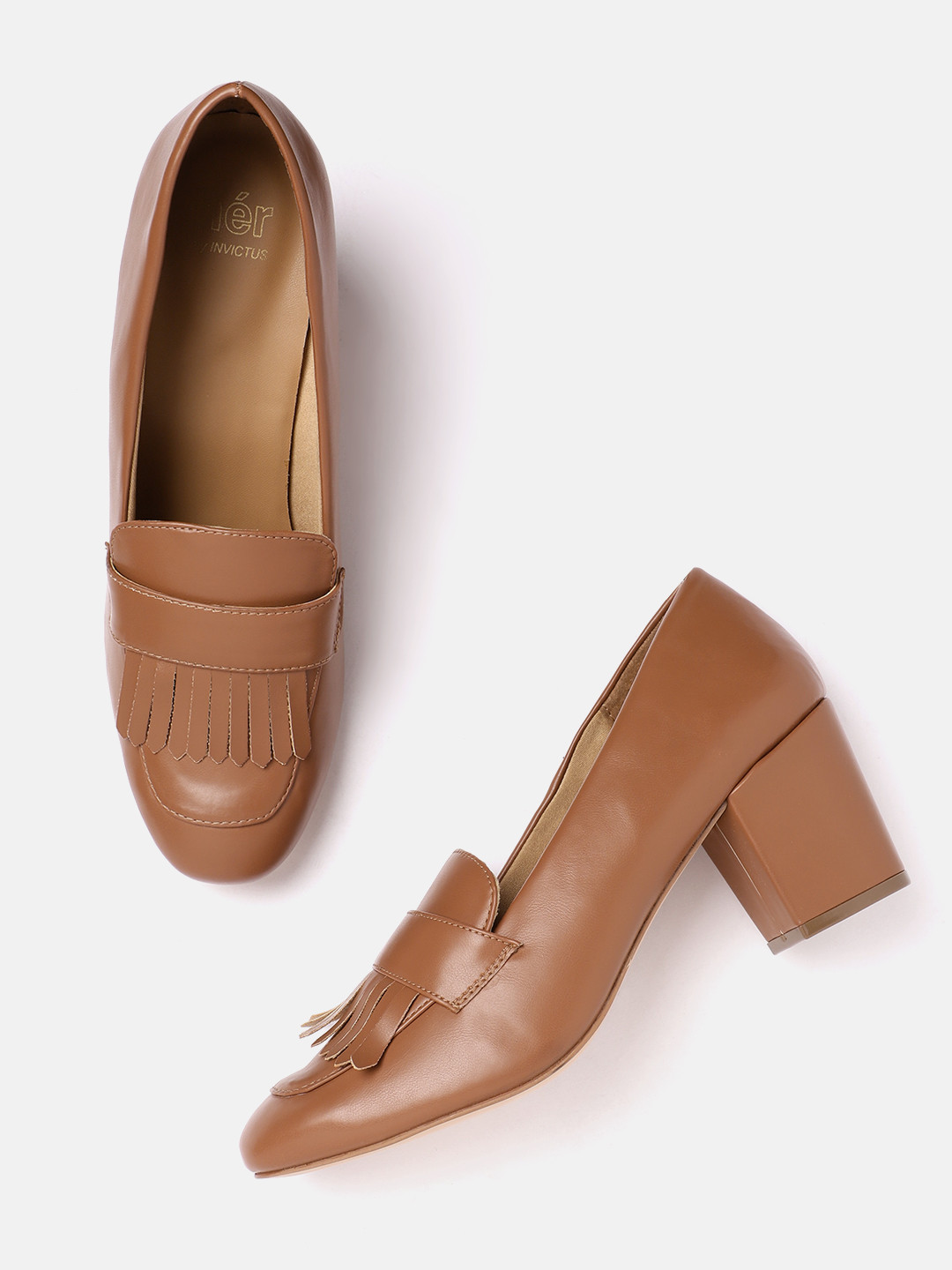 her by invictus Block Pumps with Tassels