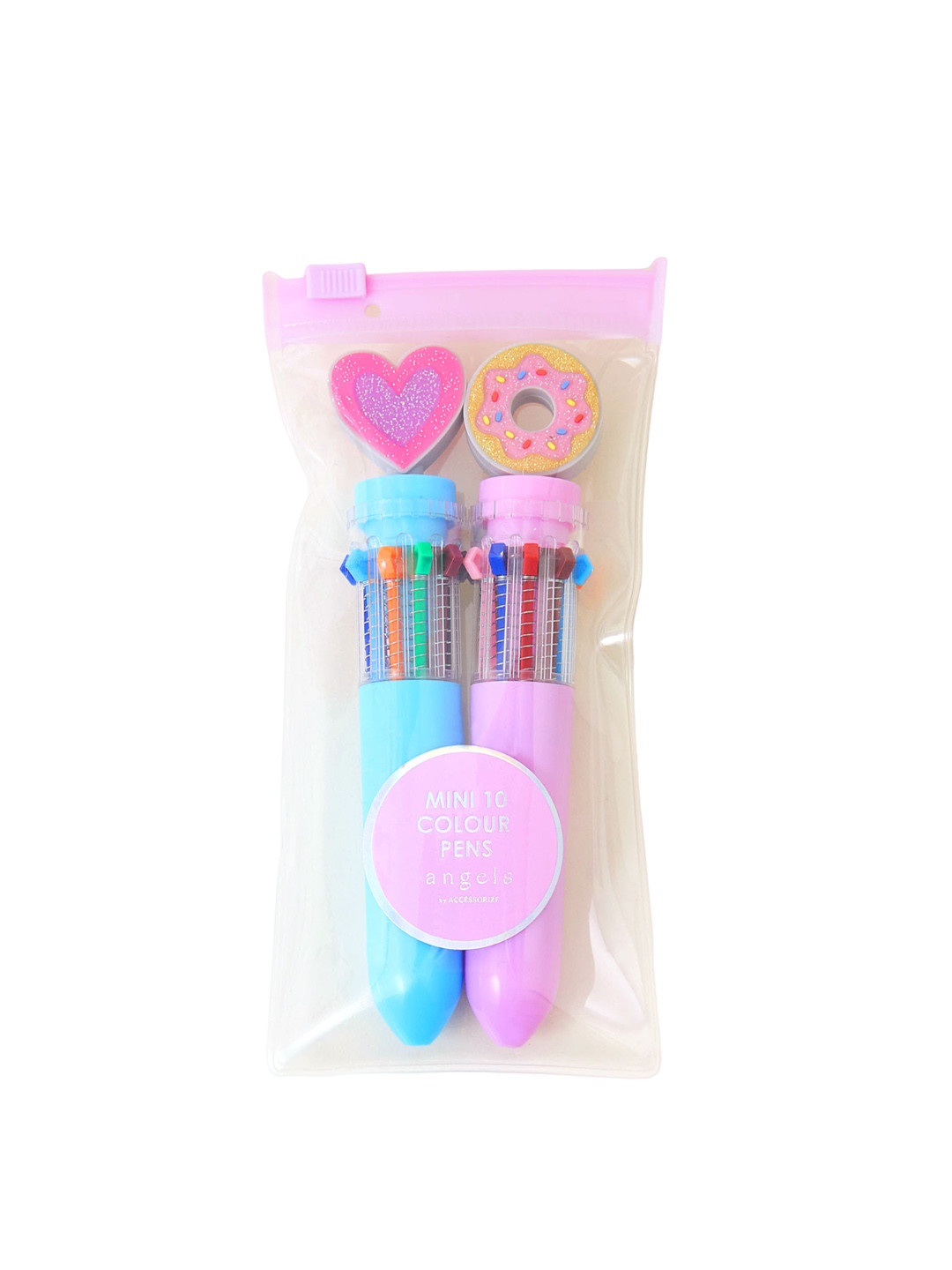 Accessorize Girls Set Of 2 Mini 10 Colour Pens