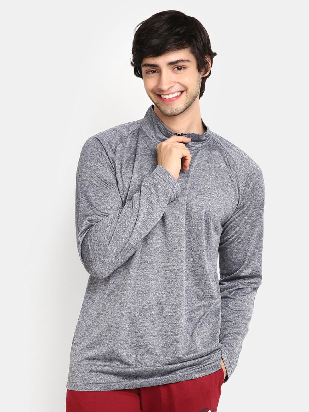 V-Mart High Neck Long Sleeves T-shirt