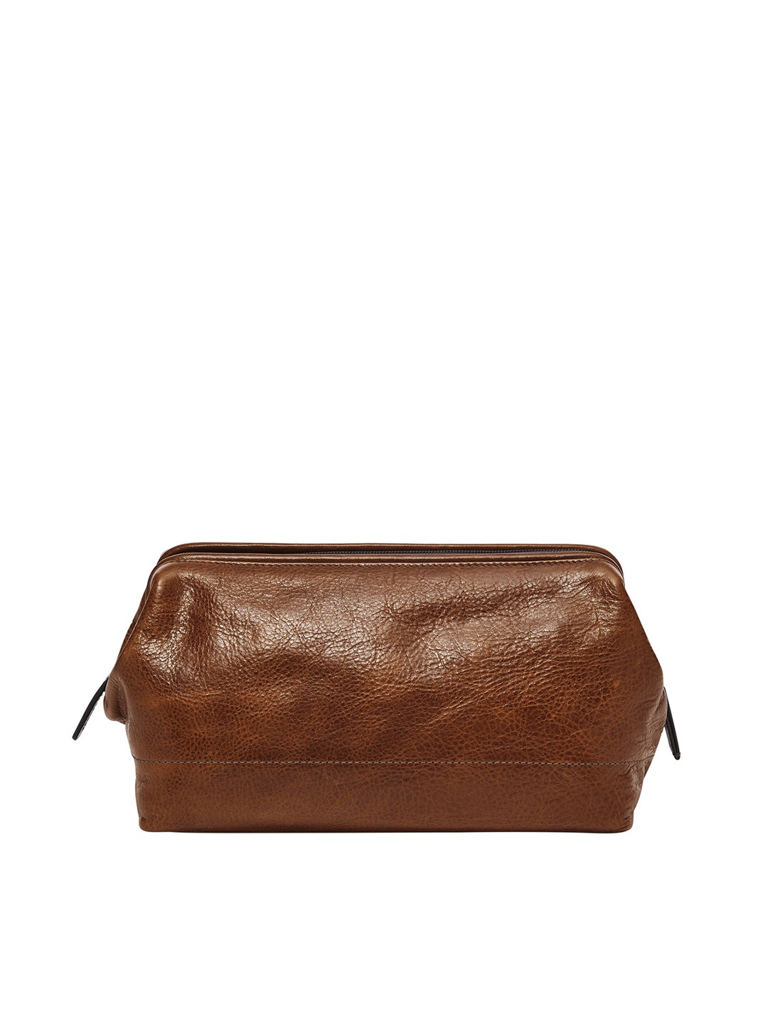 Fossil Textured Leather Shave Kit Pouch