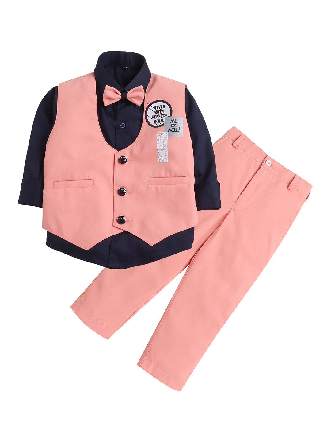 Lil homies Boys Single-Breasted Four-Piece Party Suit