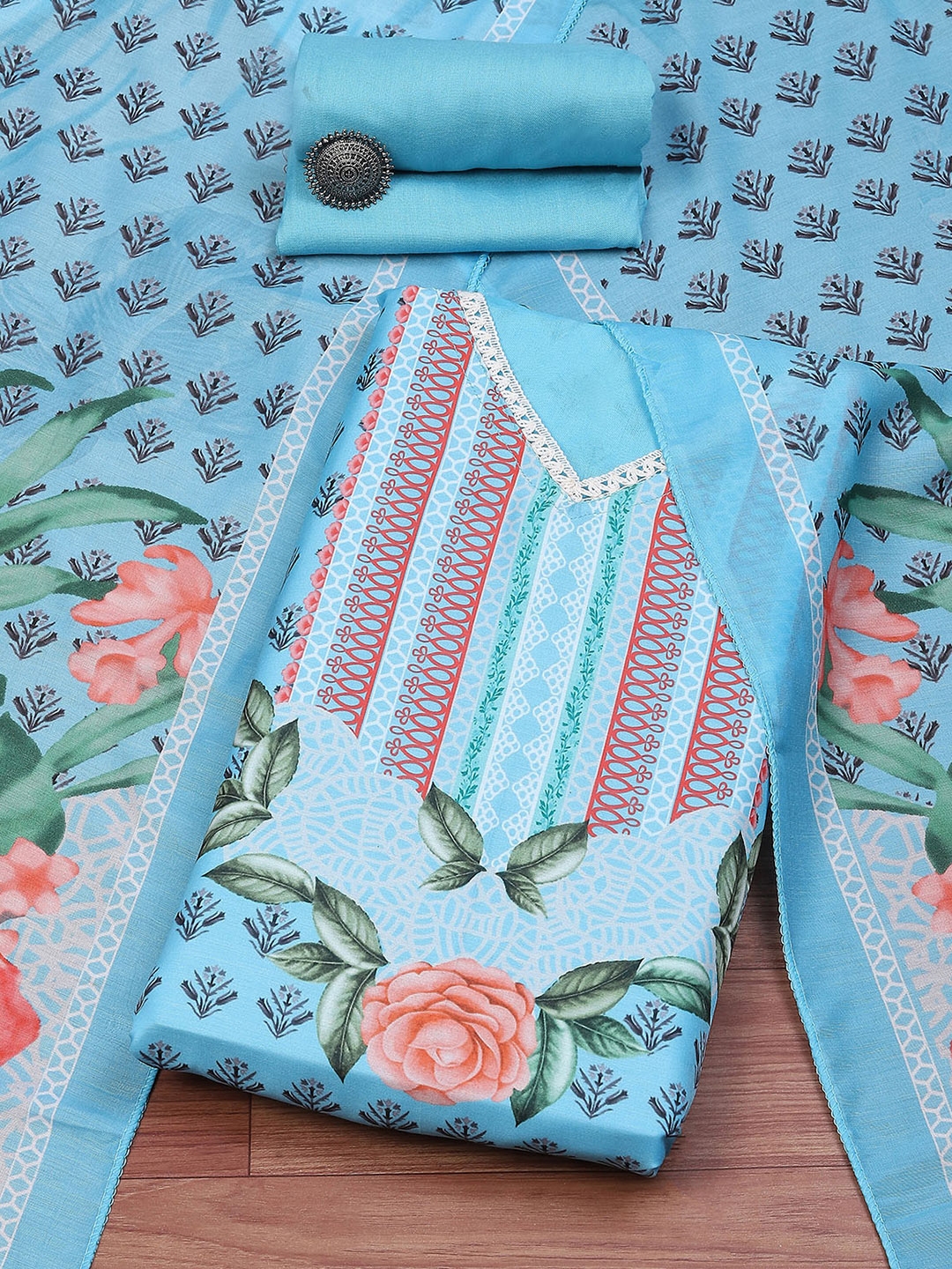 Biba dress material unstitched deals
