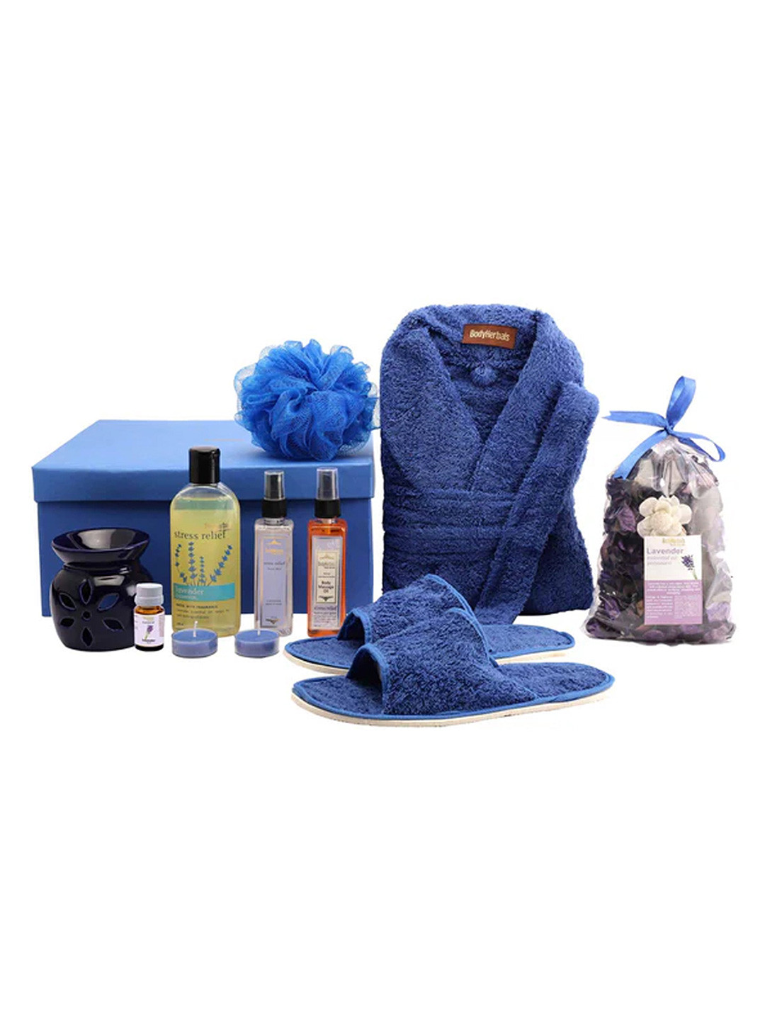 BodyHerbals De-Stress Lavender Skincare & Spa Gift Set