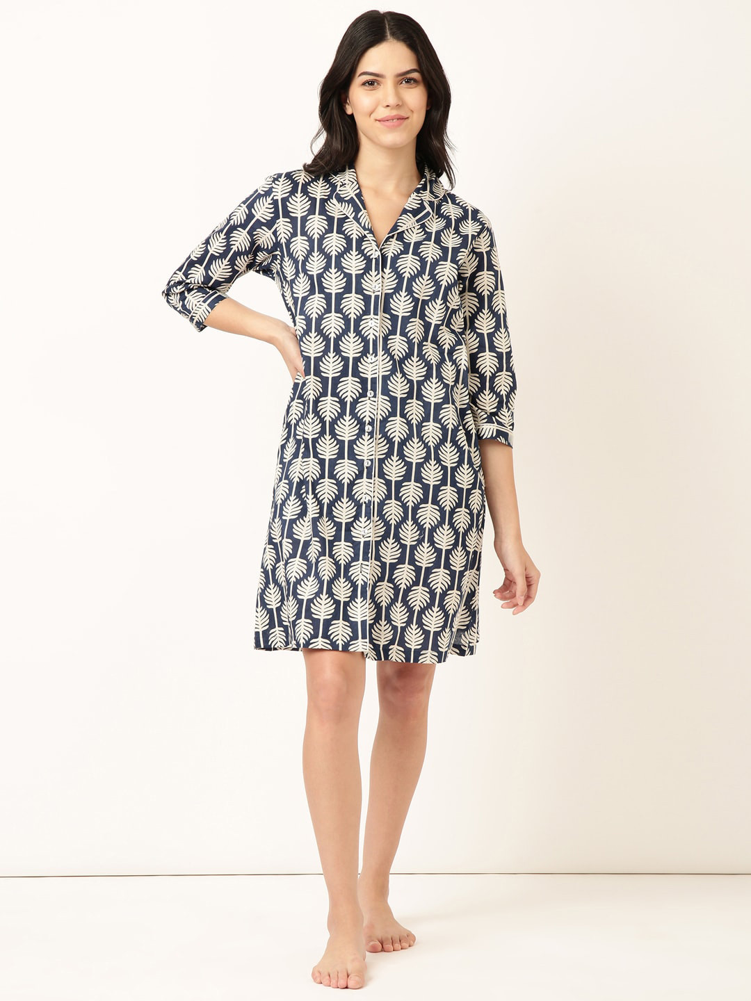 Bannos Swagger Printed Pure Cotton Nightdress