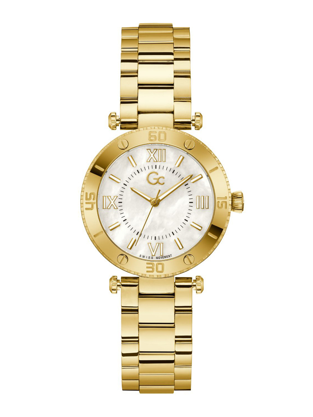 GC GUESS COLLECTION Muse White Round Dial Women Quartz Analog Watch - Z05003L1MF