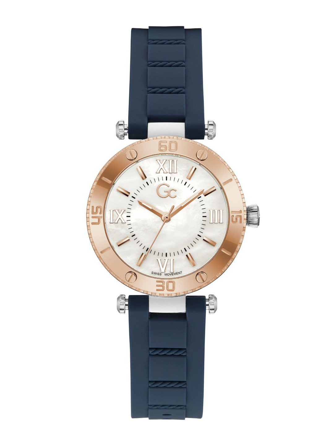 GC GUESS COLLECTION Muse White Round Dial Women Quartz Analog Watch - Z05004L1MF