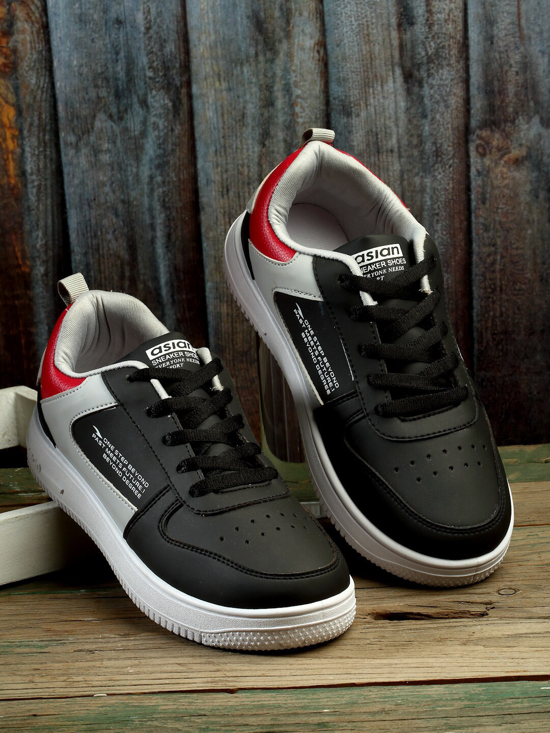 ASIAN Men THUNDER-03  Colourblocked Comfort Insole Mesh Contrast SoleSneakers