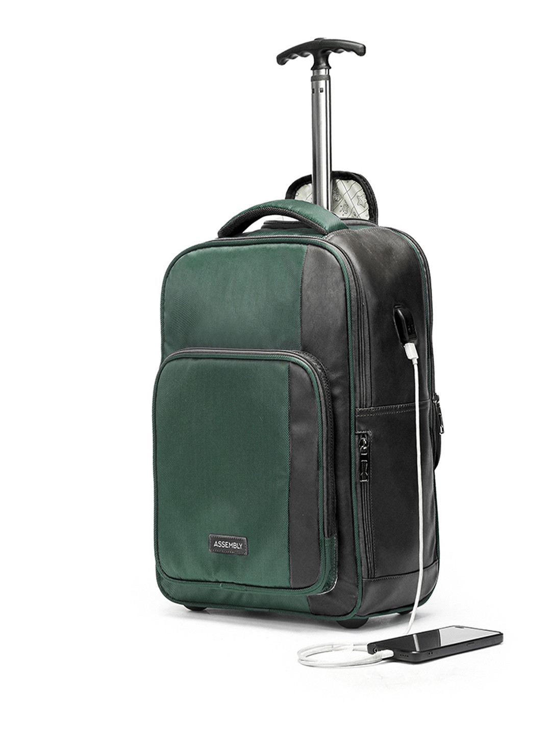 Assembly Jetson Green Premium Laptop Trolley Bag fits upto 16 inch laptop | 30 Liters