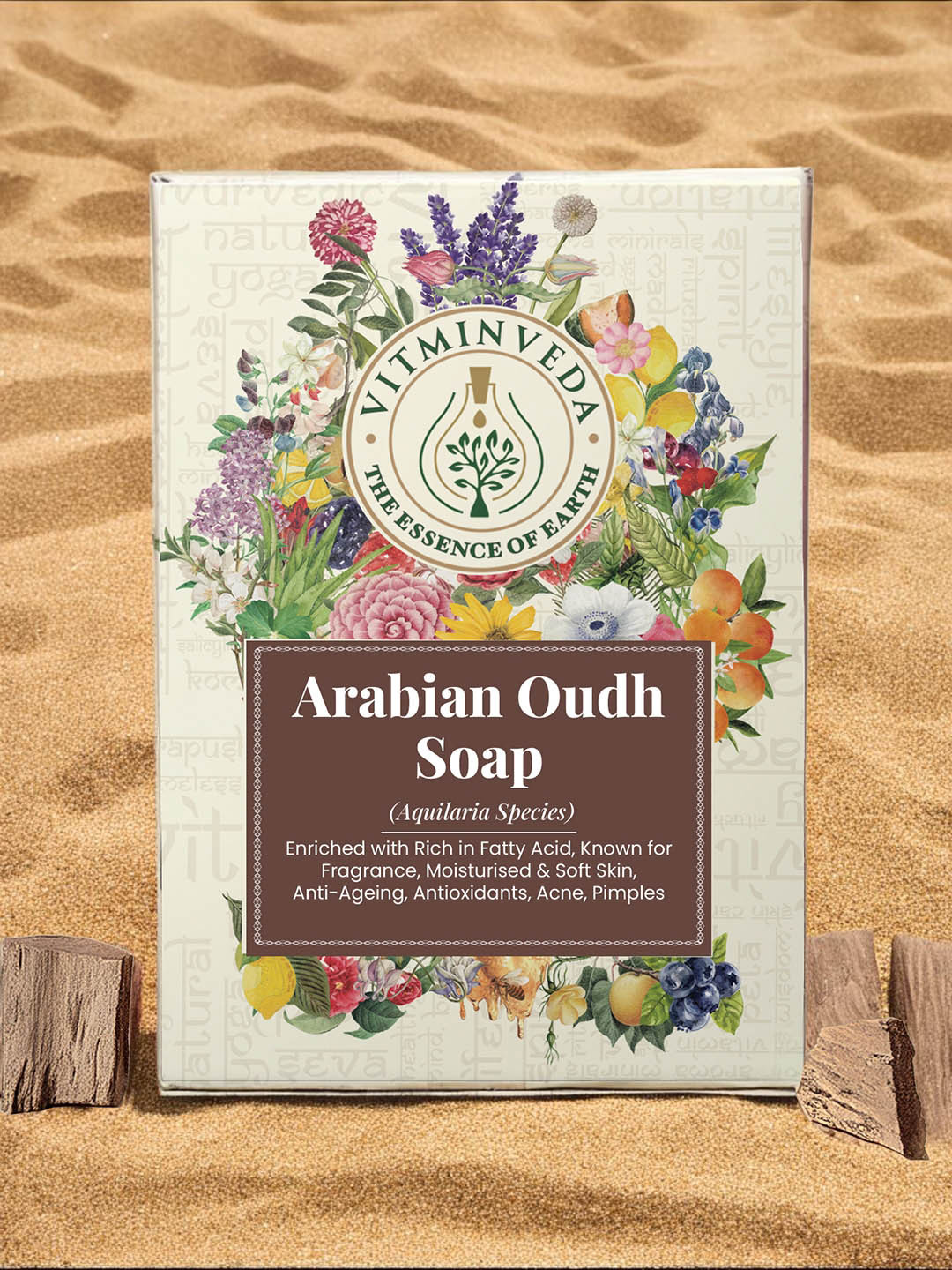 VITMINVEDA Natural Arabian Oudh Soap - 125g