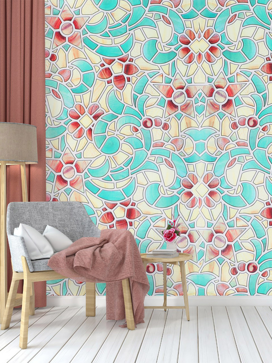 Dakshya Industries Snake Star Printed Adhesive Wall Sticker