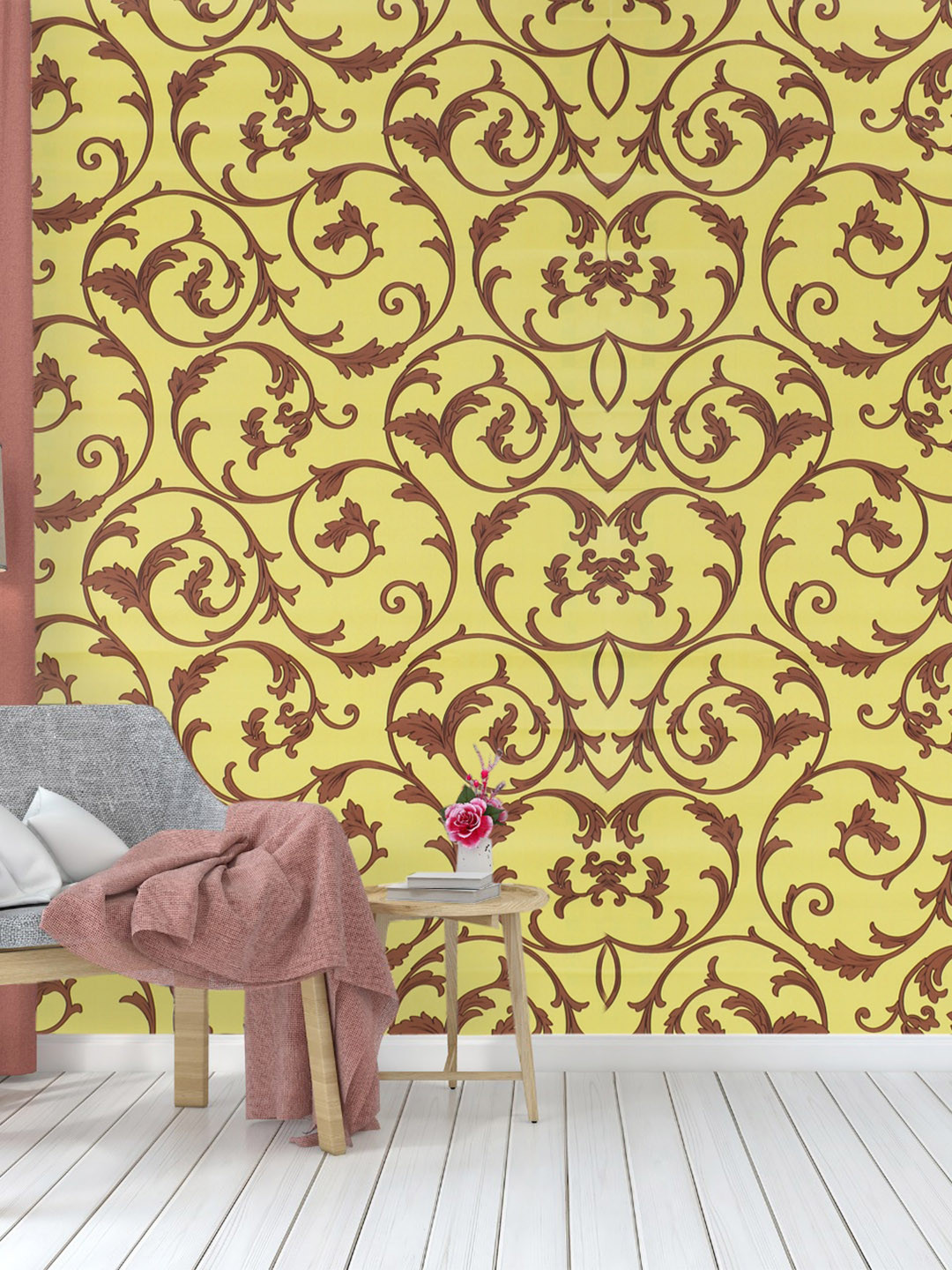 Dakshya Industries Brick Printed Adhesive Wall Sticker