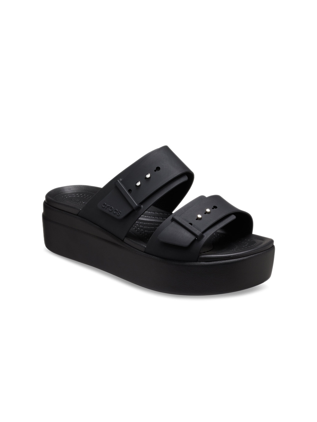 Crocs Double Straps Flatform Heels
