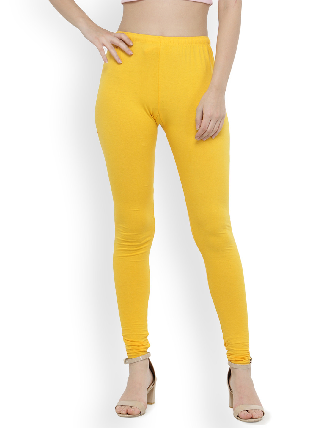 Buy N Gal Women Yellow Churidar 4 Way 