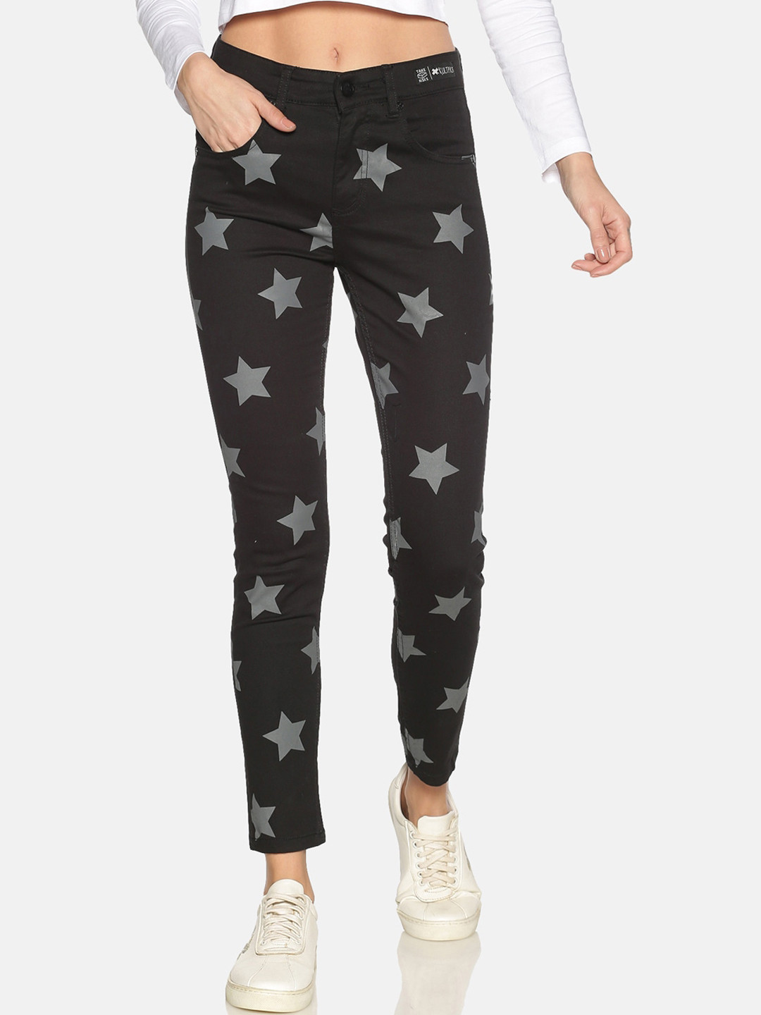 KULTPRIT Women Classic Clean Look Slim Fit High-Rise Stretchable Jeans