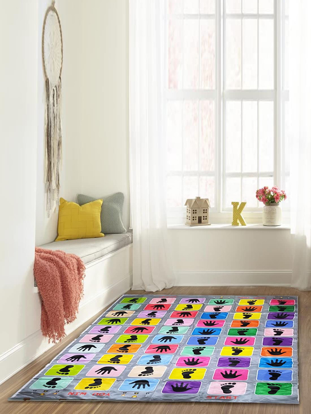 MUREN Kids Jumbo Hopscotch Fun Activity Game