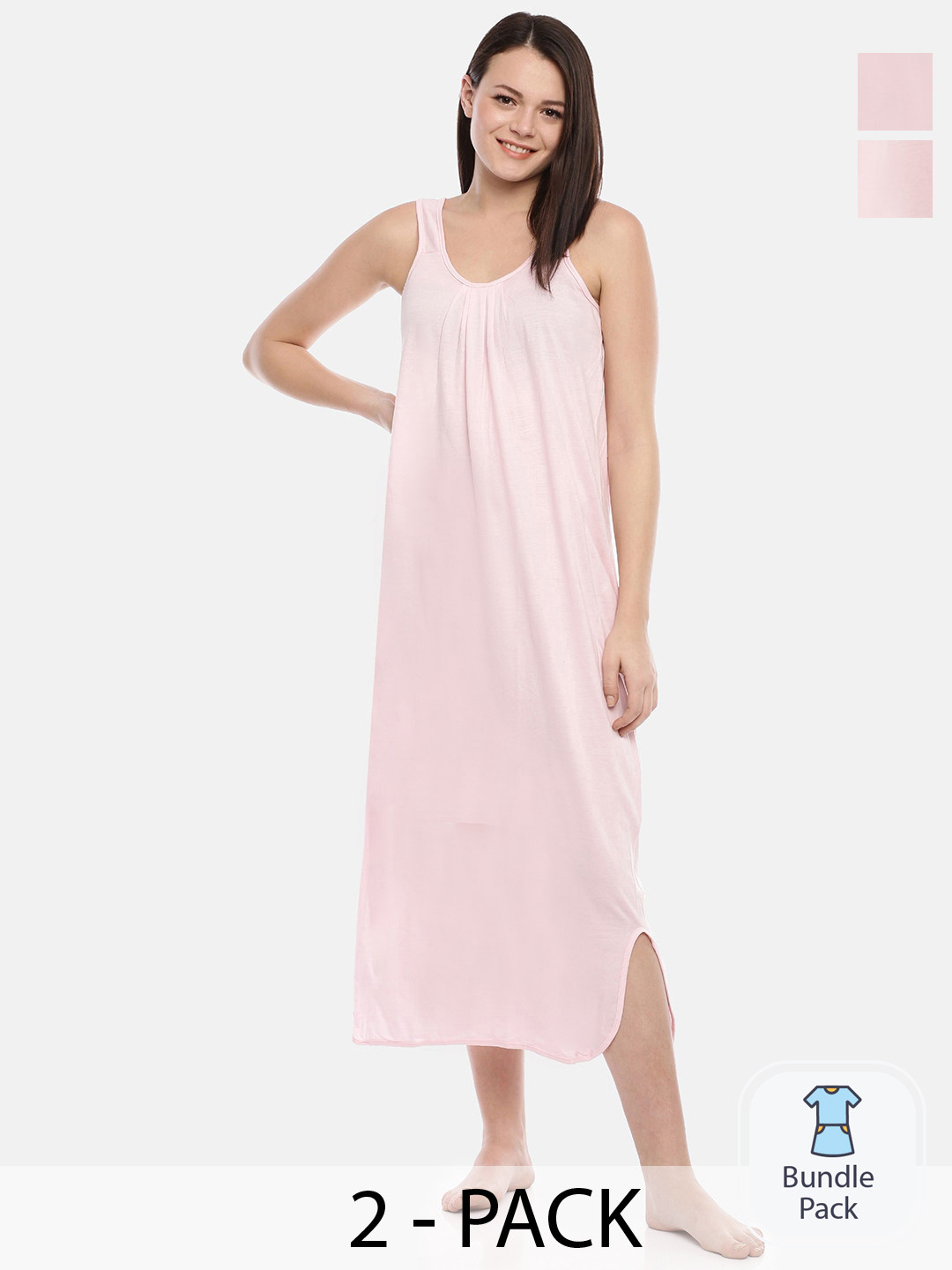 GOLDSTROMS Pack Of 2 Sleeveless Maxi Nightdress