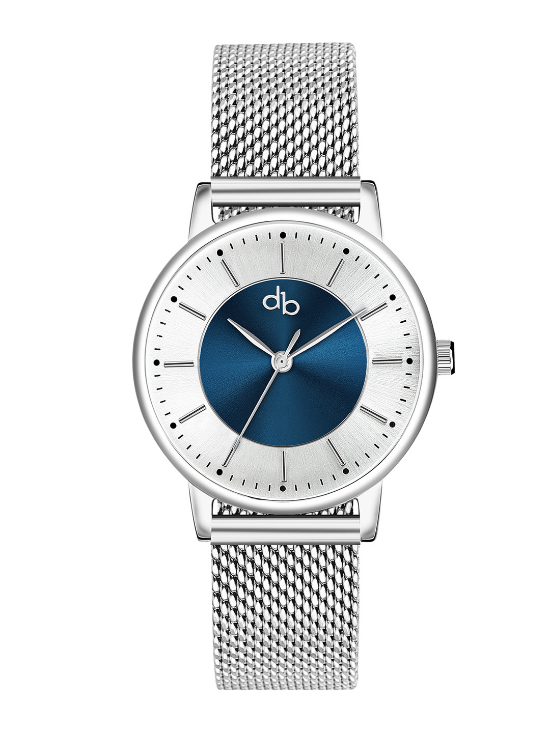 DressBerry Women Stainless Steel Bracelet Style Straps Analogue Watch DB-003-Blue