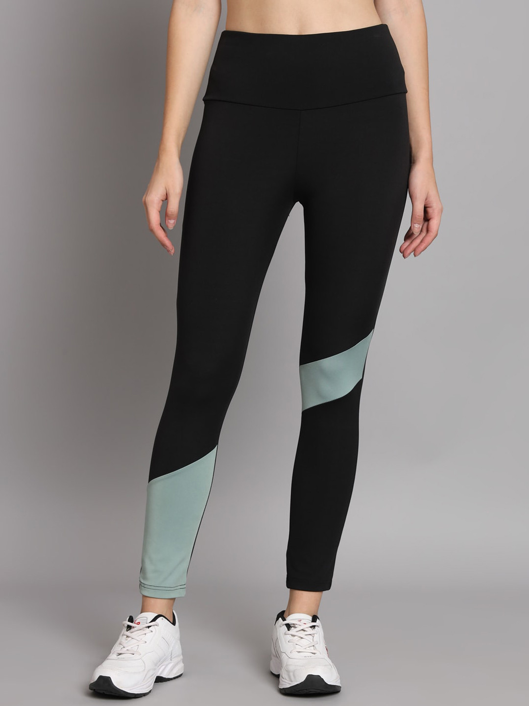 COLOR CAPITAL High-Rise Antimicrobial Ankle Length Gym Tights